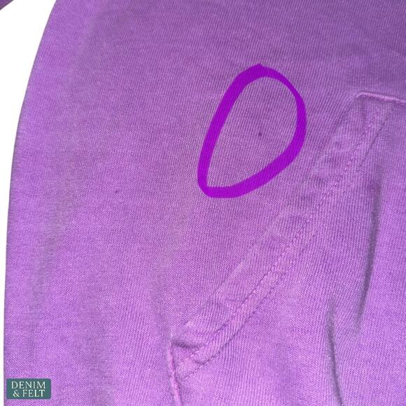 Aviator Nation Logo Hoodie Purple Relaxed Fit Kangaroo Pocket Women’s XS - Picture 14 of 16